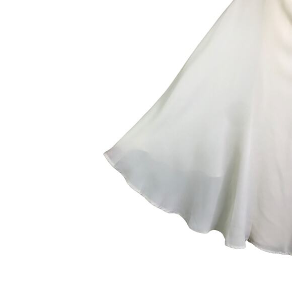 Cupcakes & Cashmere Women's Blouse Cape Sleeves Double V-Neck Cream Top Sz XS - Picture 8 of 10